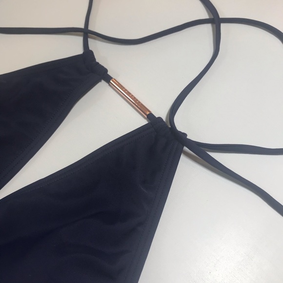 NWT Ted Baker Navy Blue Halter Deep V One Piece - Picture 5 of 9